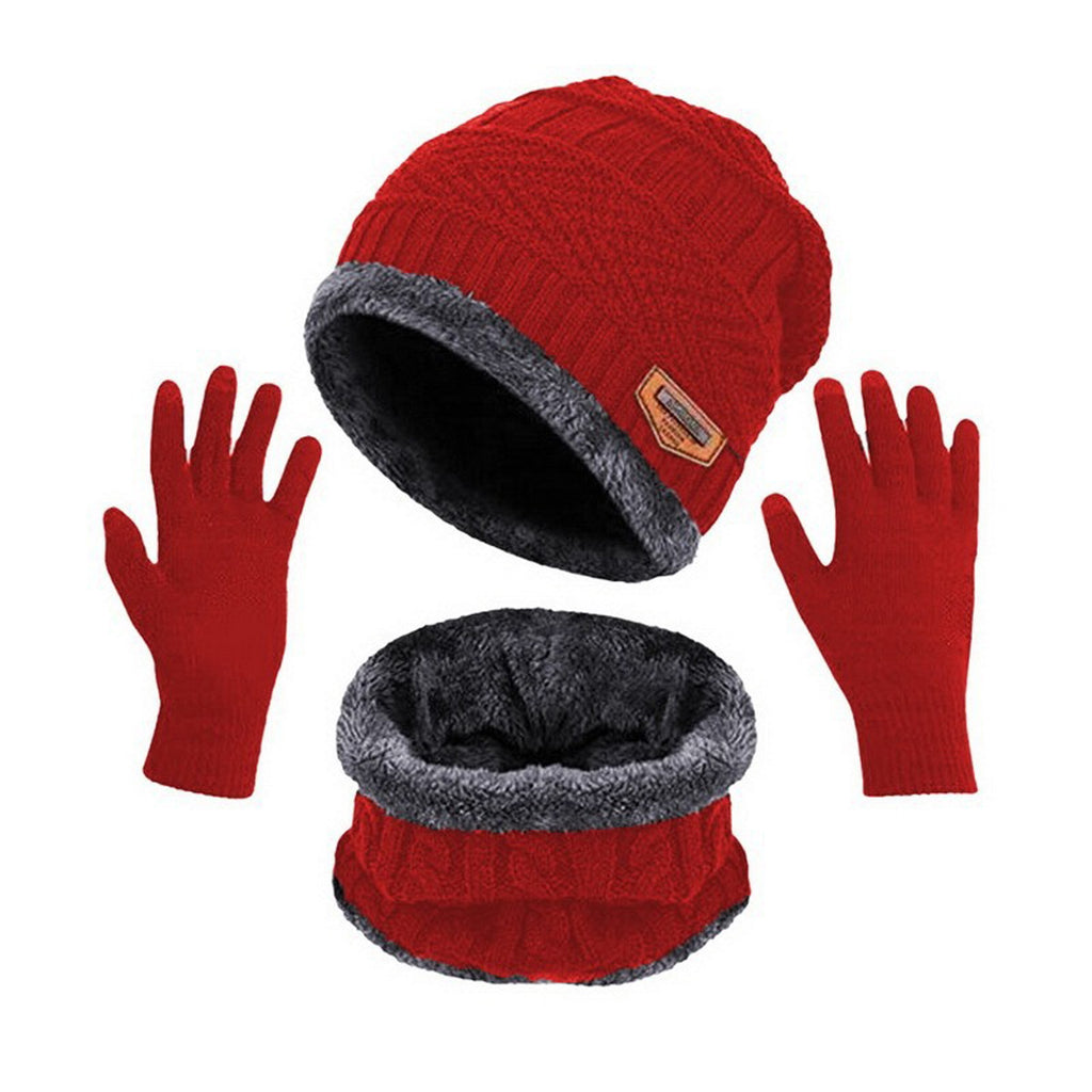 3-Piece Elegant Knitted Winter Ensemble