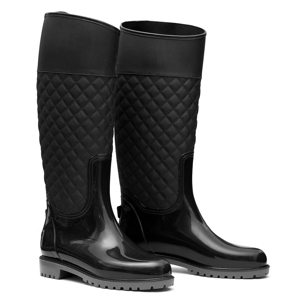 Elevated Comfort Diamond Lattice Boots