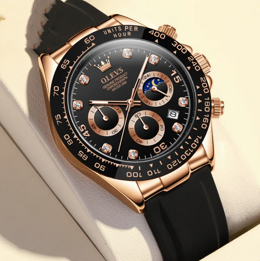Versatile Illuminated Quartz Timepiece for Men