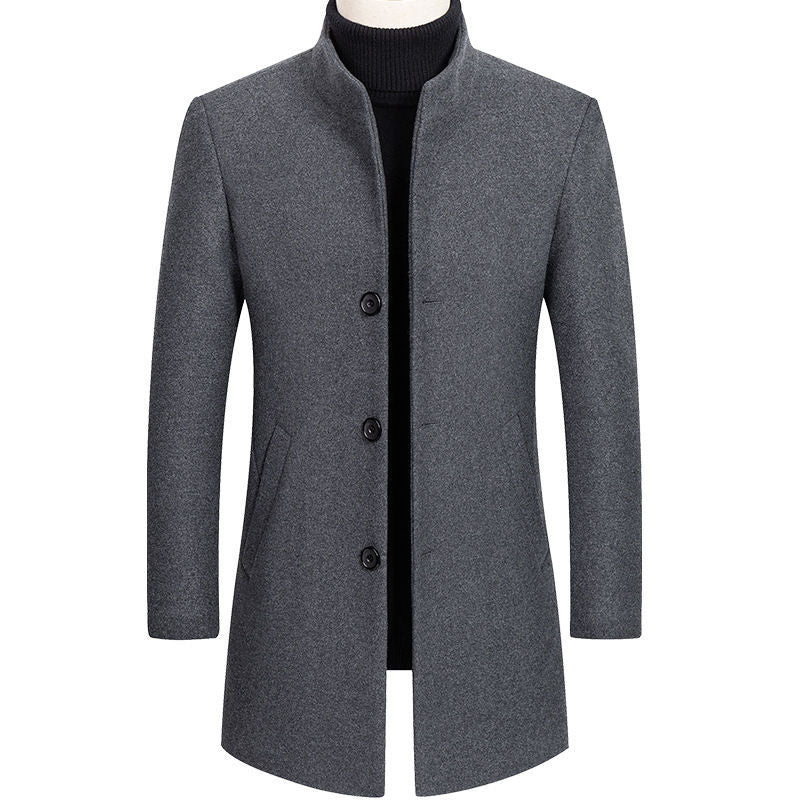 Elegant Wool Windbreaker for Men