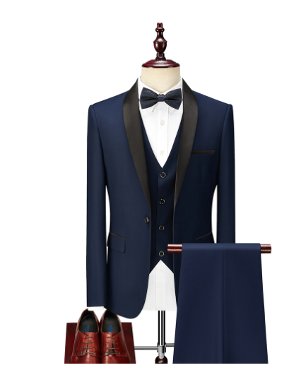 Gentlemen's Refined Black Blazer for Business and Formal Events