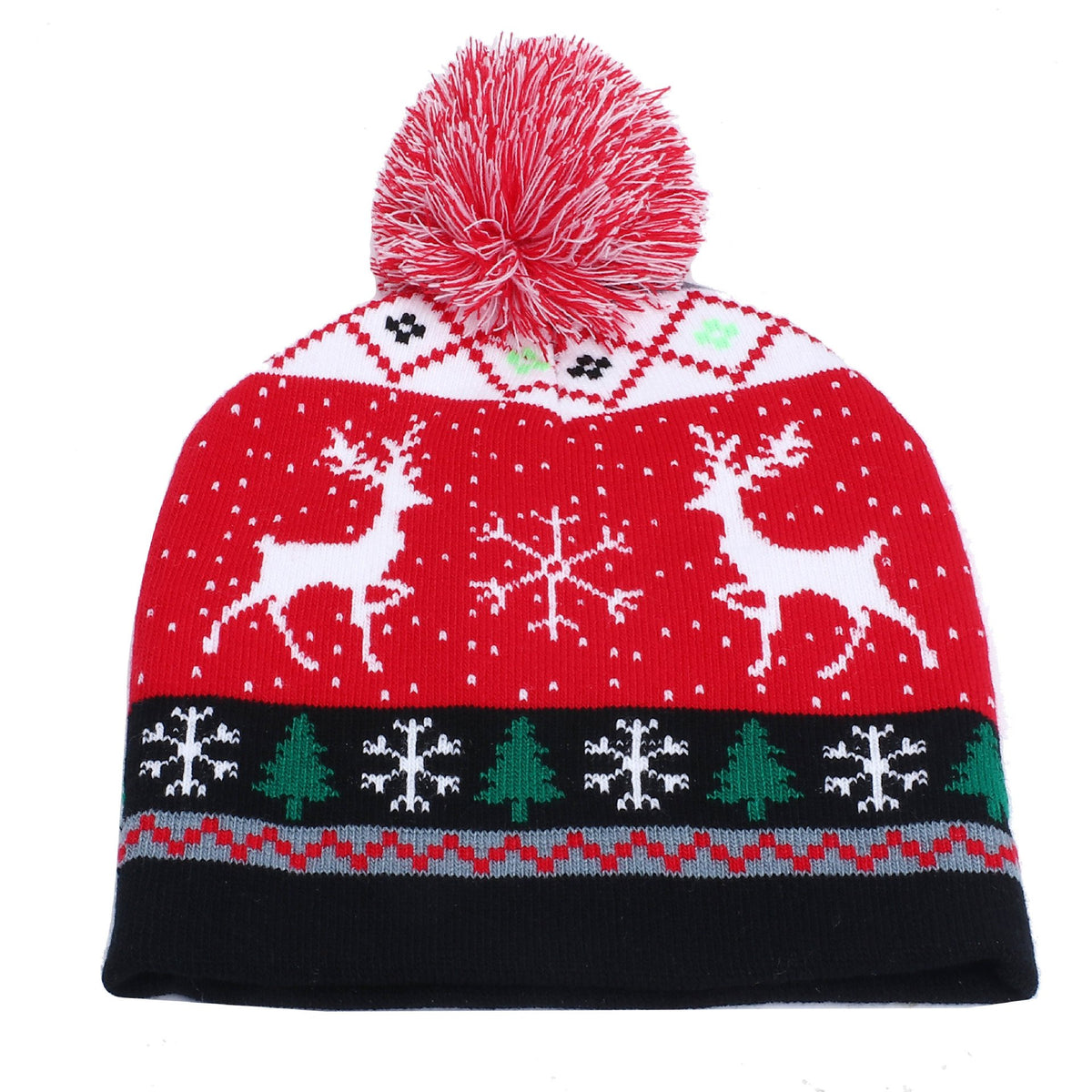 Winter Wonderland Woolen Deer & Snowflake Hats