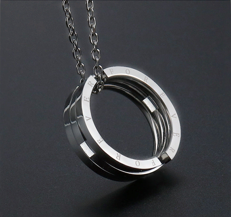 Eternal Bond Titanium Steel Couple Rings