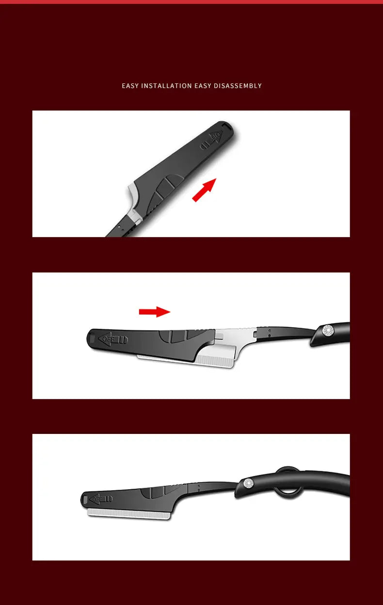High-End Folding Straight Razor for Men’s Shaving