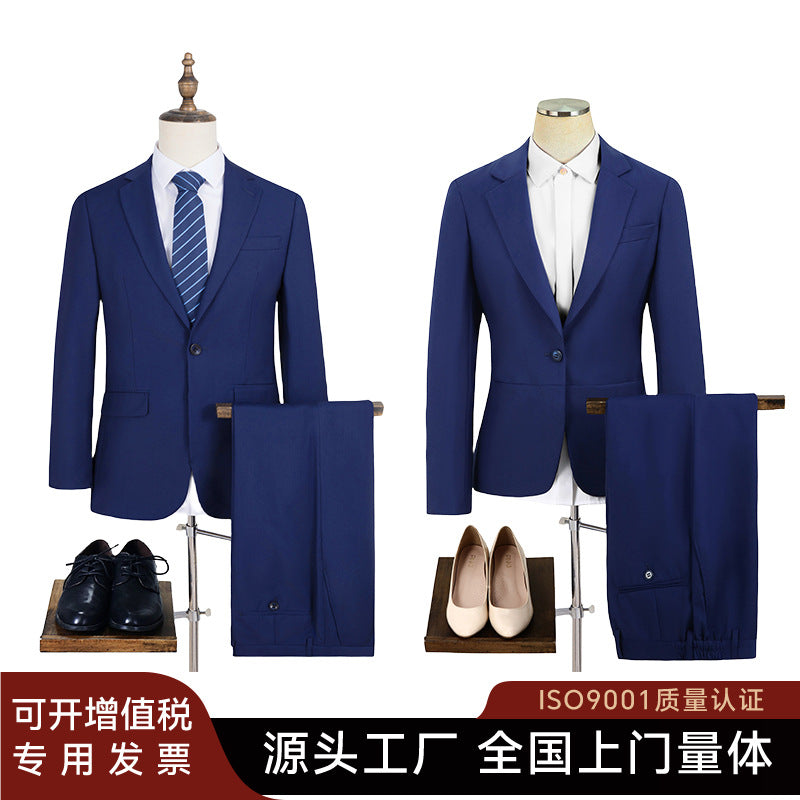 Elegant Sapphire Business Attire