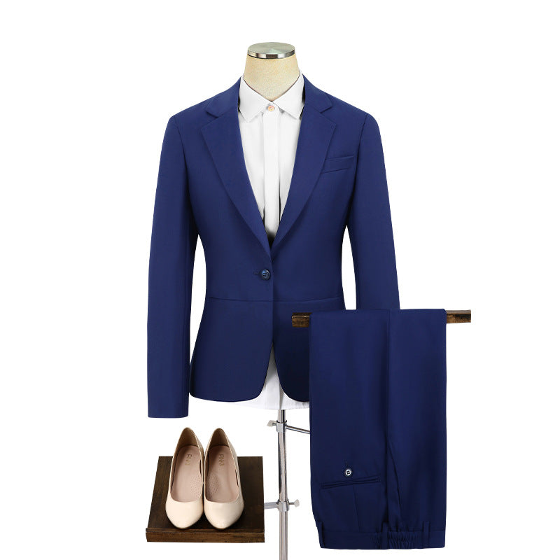 Elegant Sapphire Business Attire