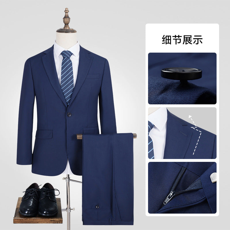 Elegant Sapphire Business Attire