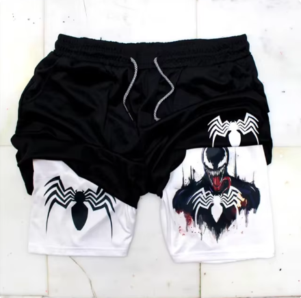 Marvel Spider-Man Venom Athletic Shorts for Fitness