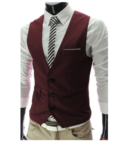 Gentleman's Classic Waistcoat - Elegant Suit Vest