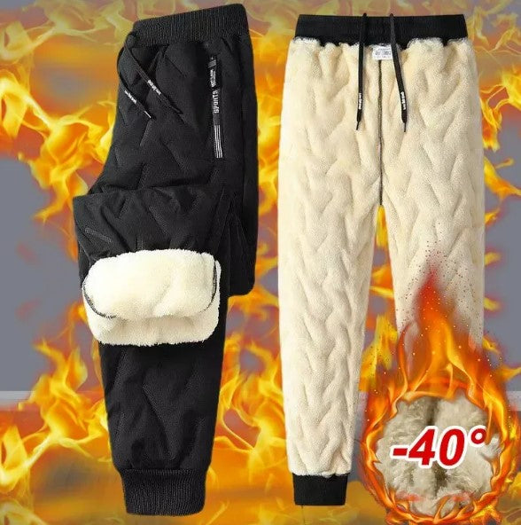 Gentlemen's Luxurious Fleece-Lined Trousers