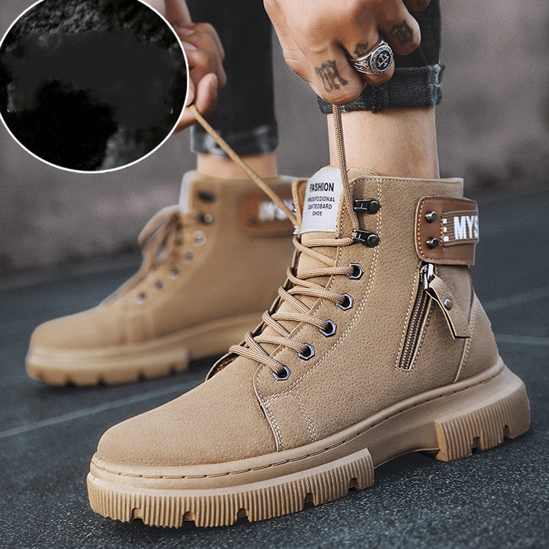 Vintage British High-Top Martin Work Boots