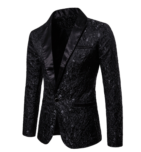 Gentlemen's Elegant Floral Blazer