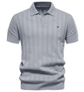 Textured Knit Gentleman's Polo