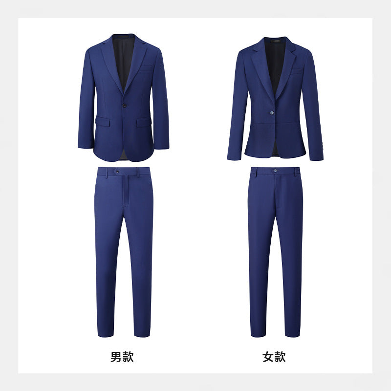 Elegant Sapphire Business Attire