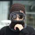 Warm Knit Beanie Hat and Scarf Set for Men and Women