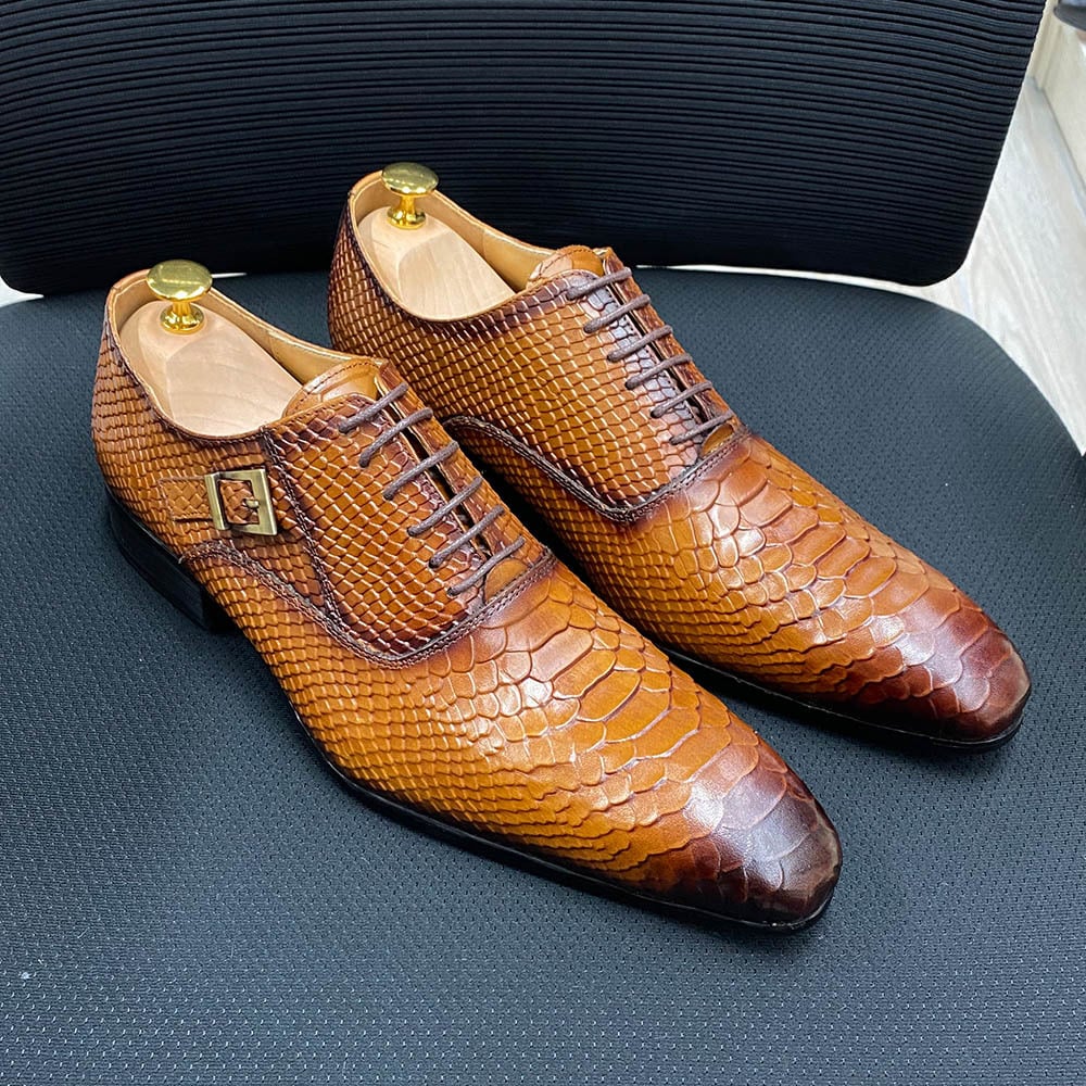 Executive Cowhide Oxfords - Men's Formal Attire