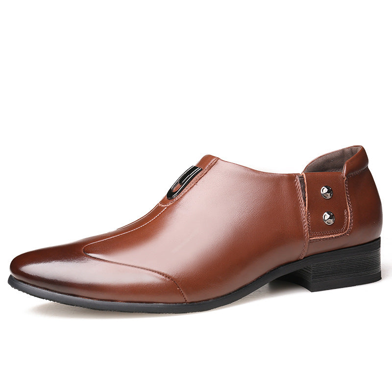 Elegant British Leather Dress Shoes for Men