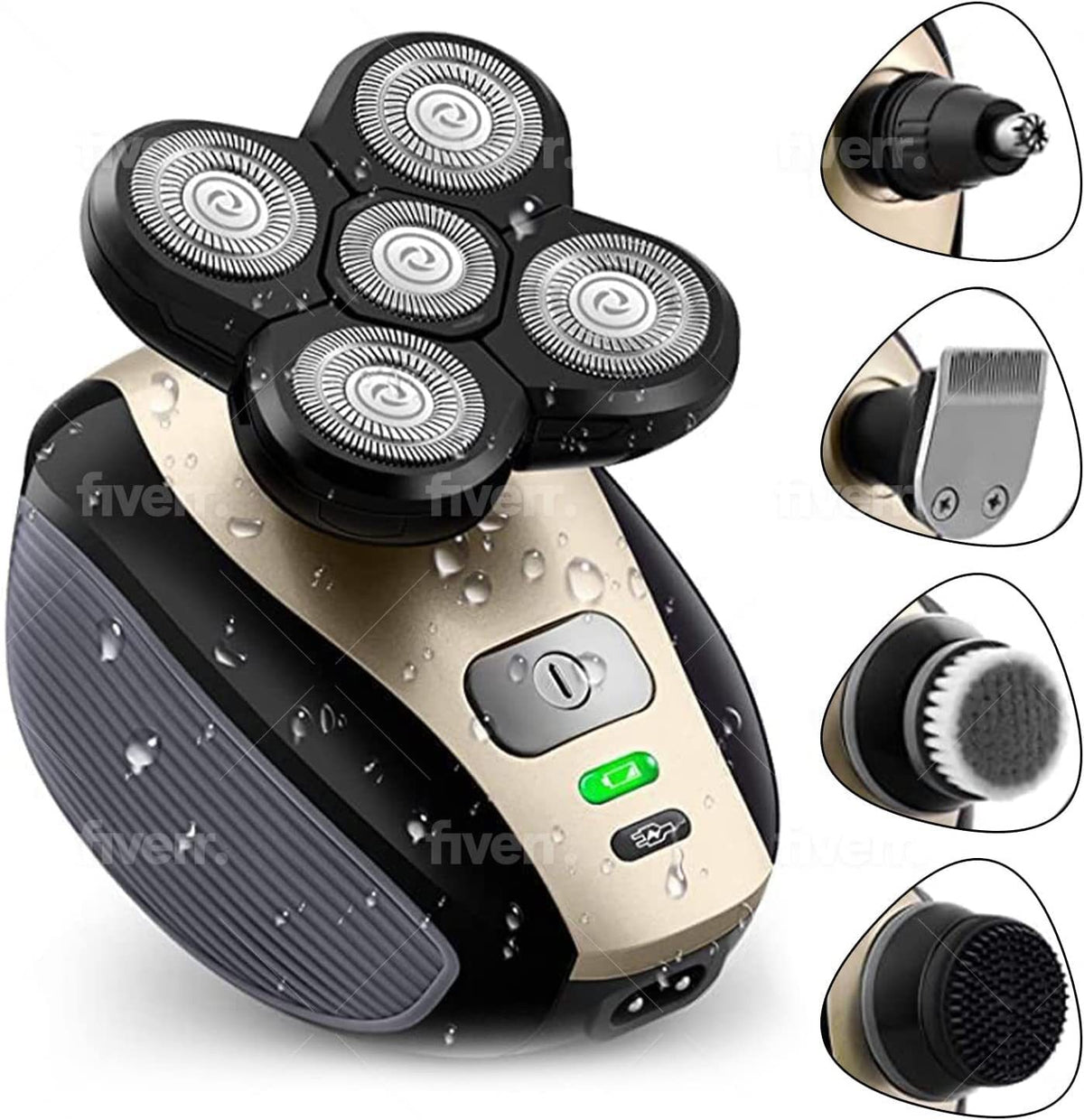 LK-1800 Electric Razor with 5 Blades for Shaving