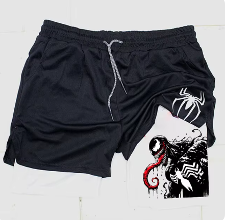Marvel Spider-Man Venom Athletic Shorts for Fitness