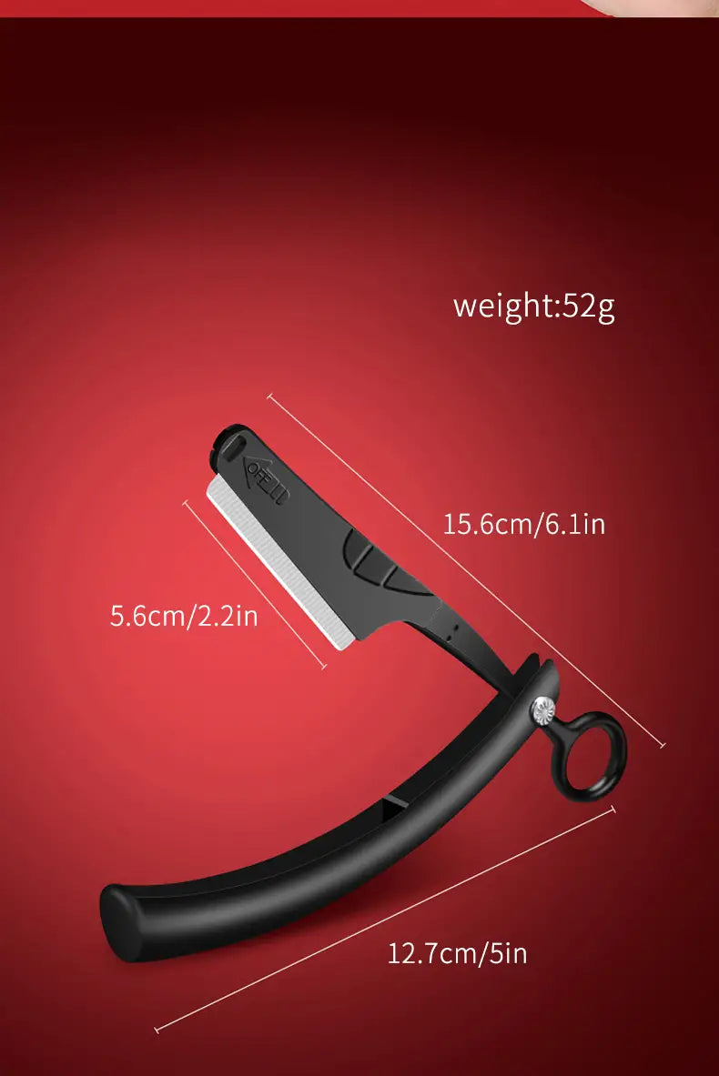 High-End Folding Straight Razor for Men’s Shaving