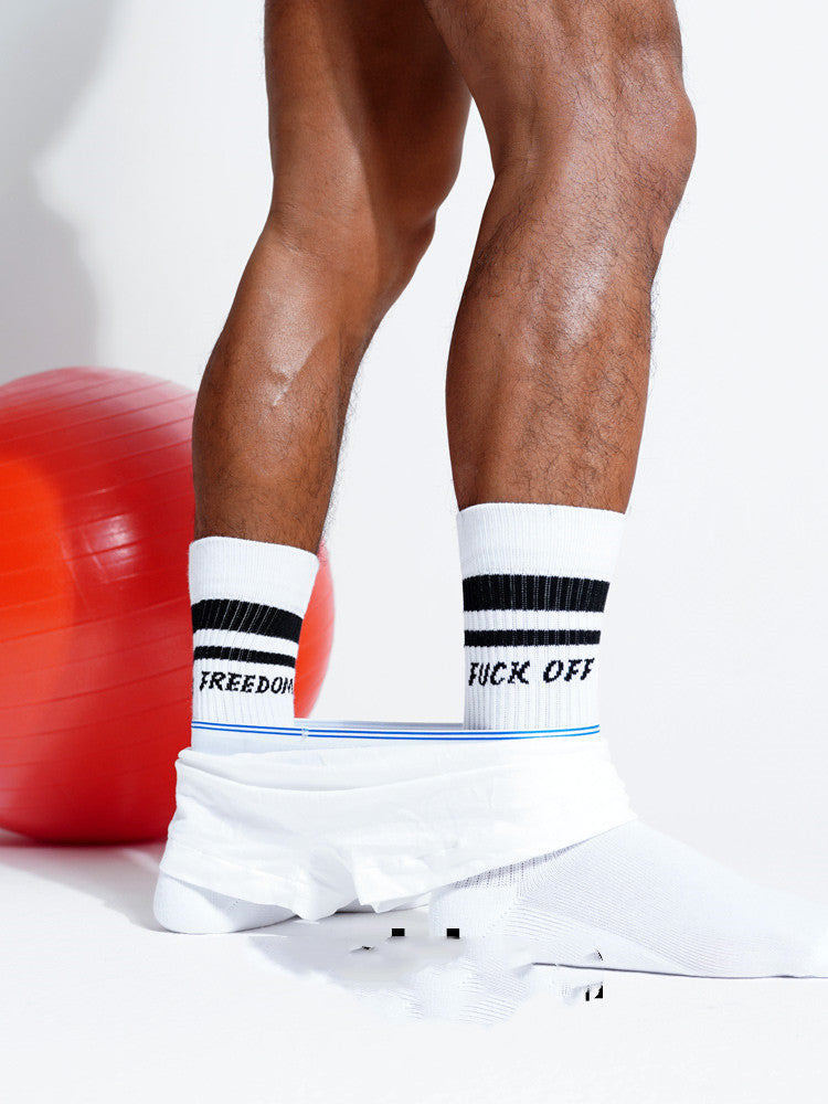 Gentlemen's Cotton Stripe Athletic Socks