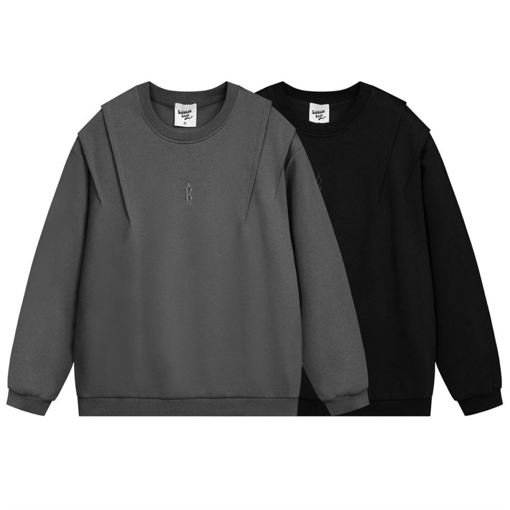 Elegant Solid Color Gentleman's Sweater