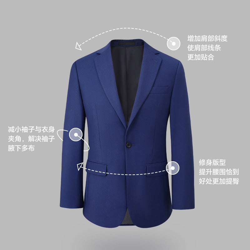Elegant Sapphire Business Attire