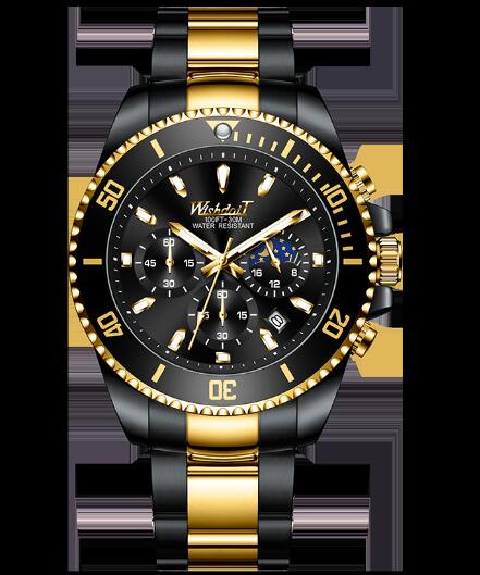 Elegant Waterproof Quartz Athletic Watch for Men