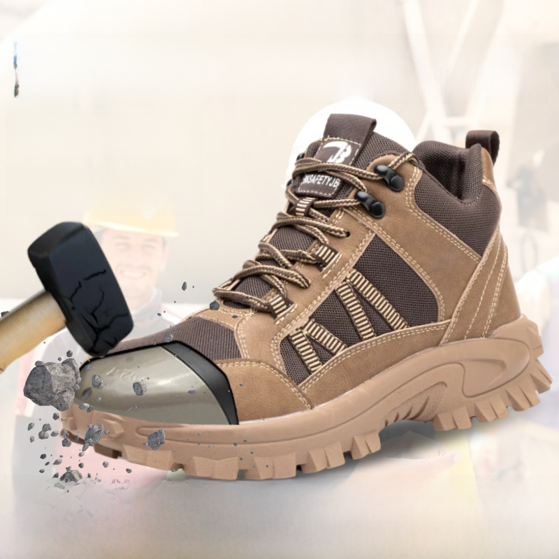 Unisex Steel Toe Safety Boots, Lightweight & Breathable