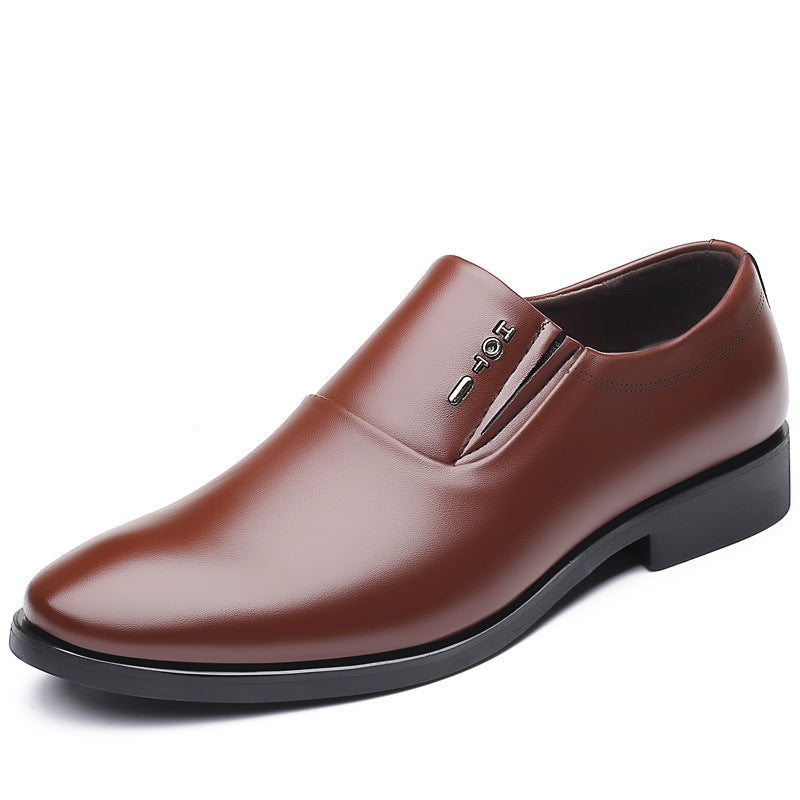 Elegant Cotton Leather Footwear for Gentlemen