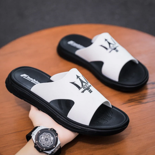 Gentlemen's Summer Chic Slides - Elegant Footwear