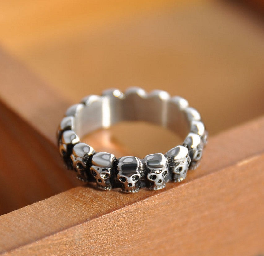 Vintage Skull Signet Rings