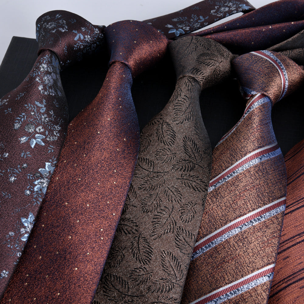 Gentlemen's Elegant Striped Jacquard Tie