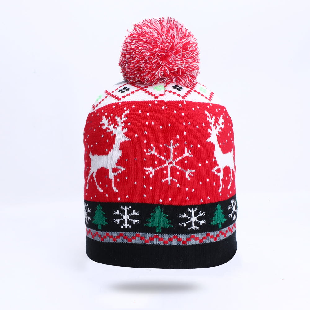 Winter Wonderland Woolen Deer & Snowflake Hats