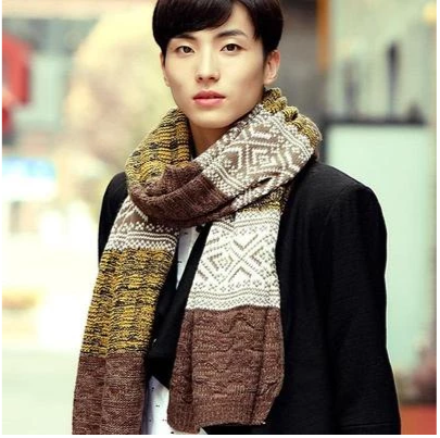 Gentleman's Extended Knit Scarf