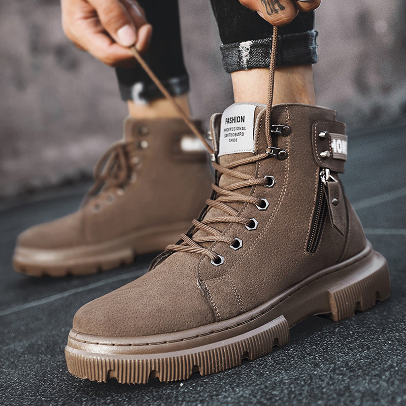 Vintage British High-Top Martin Work Boots