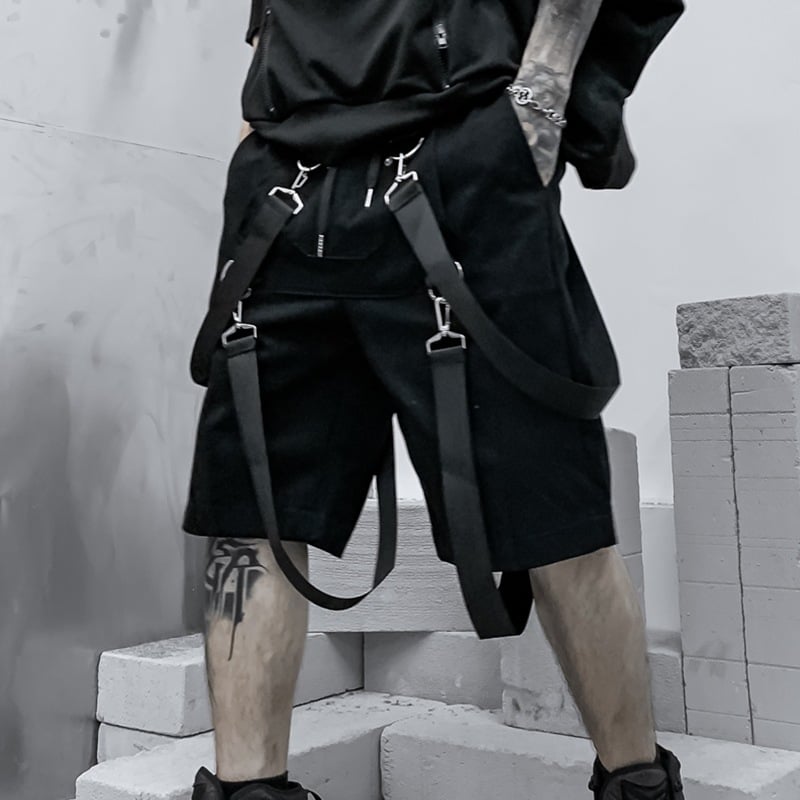 Elegant Dark Sport Shorts for Men - Fashionable Leisurewear
