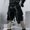 Elegant Dark Sport Shorts for Men - Fashionable Leisurewear