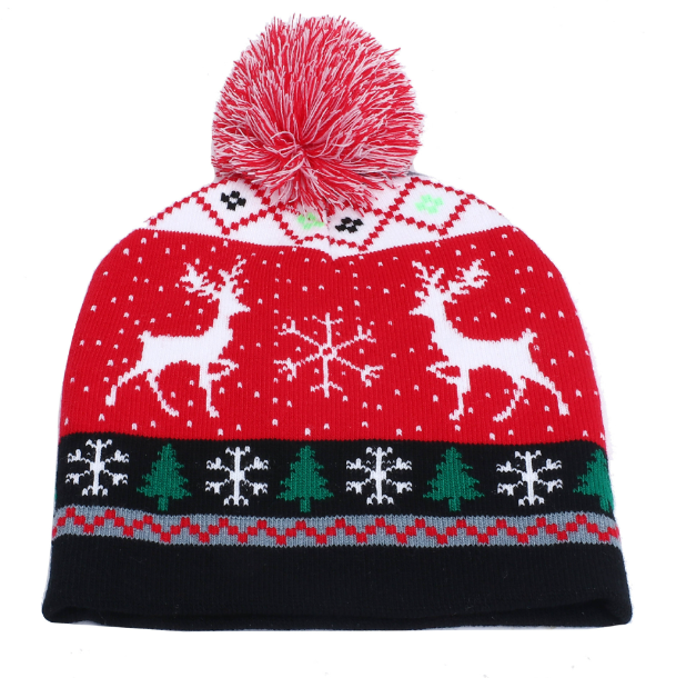 Winter Wonderland Woolen Deer & Snowflake Hats