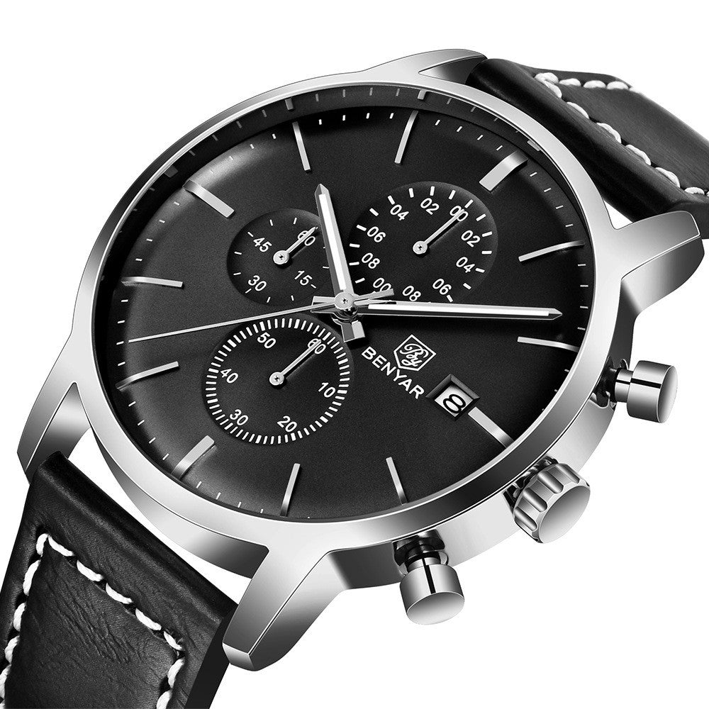 BENYAR Elegant Multifunction Chronograph Timepiece