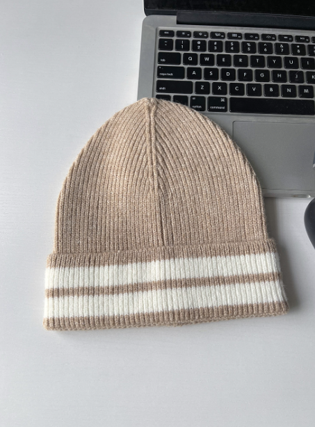 Striped Knitted Wool Hats for Men and Women