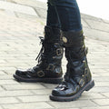 Elegant High-Top Rugged Outdoor Boots for Men