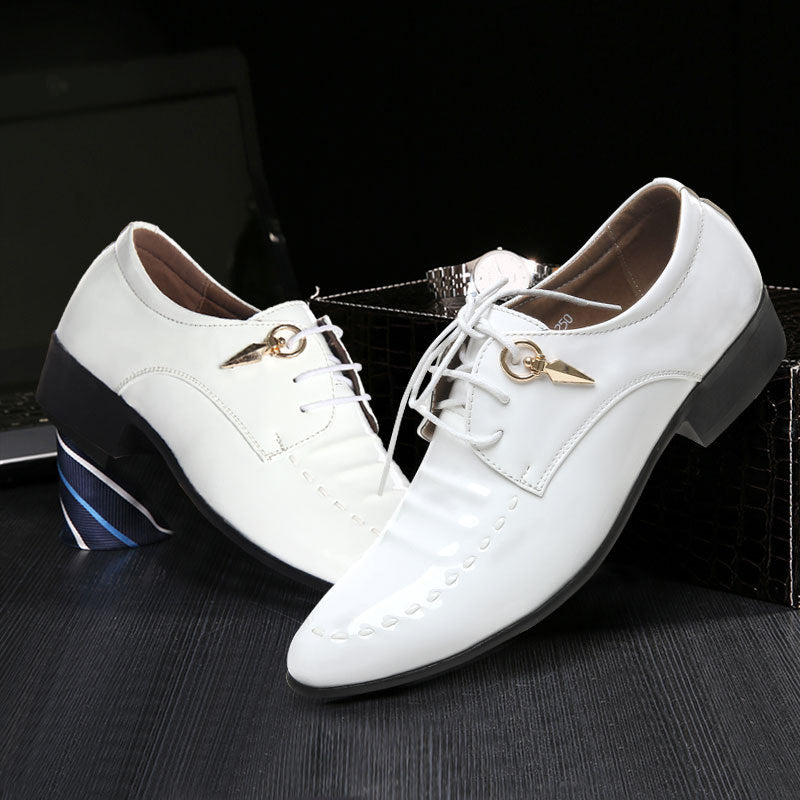 Elegant Black Leather Oxfords for Men