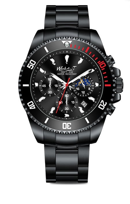 Elegant Waterproof Quartz Athletic Watch for Men