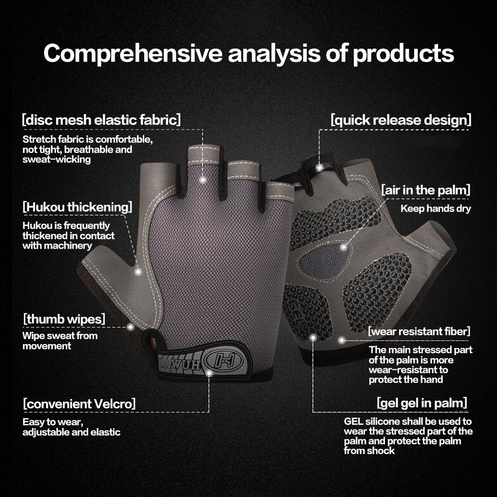 Performance Cycling Gloves - Blue XL