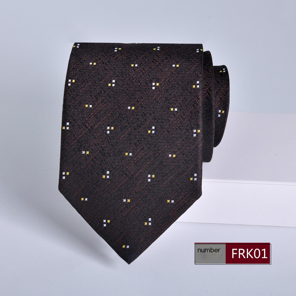 Gentlemen's Elegant Striped Jacquard Tie