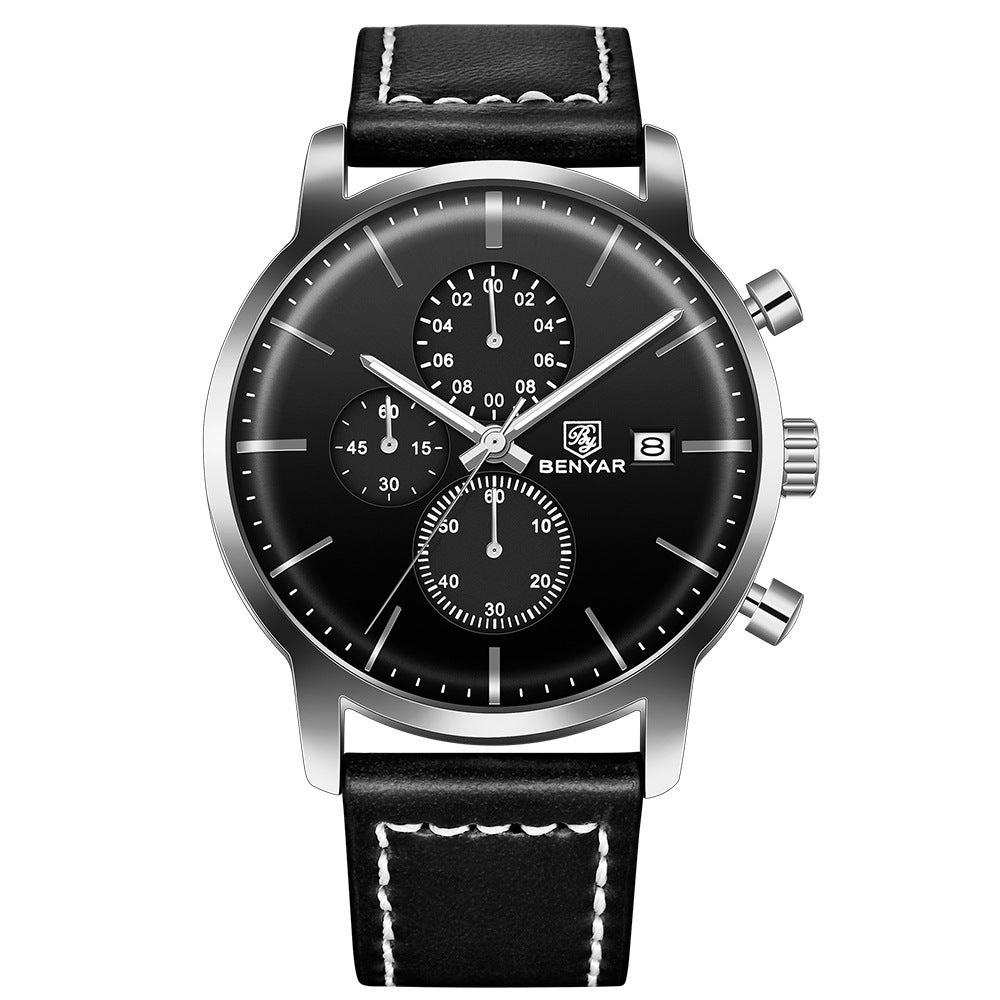 BENYAR Elegant Multifunction Chronograph Timepiece