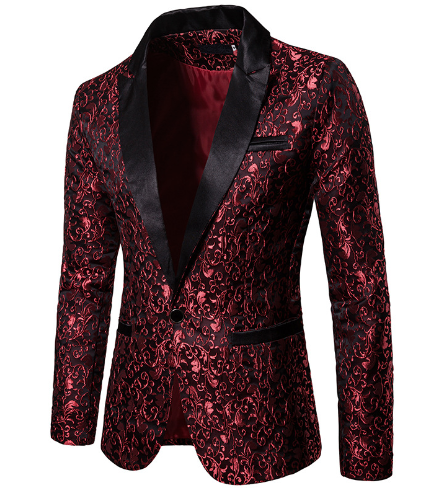 Gentlemen's Elegant Floral Blazer