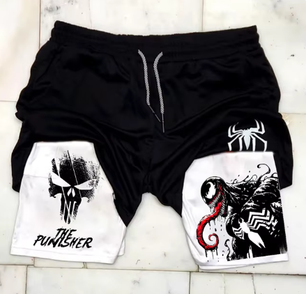 Marvel Spider-Man Venom Athletic Shorts for Fitness