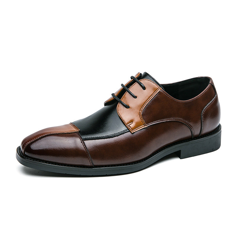 Elegant Dual-Tone Business Leather Shoes